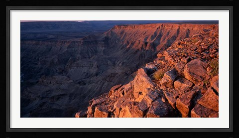 Framed Namibia, Fish River Canyon National Park, canyon walls Print