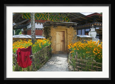 Framed Residential House, Bumthang, Bhutan Print