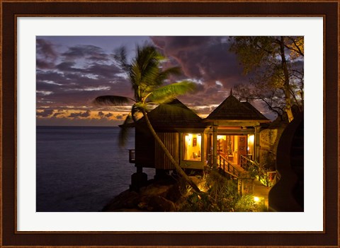 Framed Resort, Northolme Hotel Spa, Mahe Island, Seychelles Print
