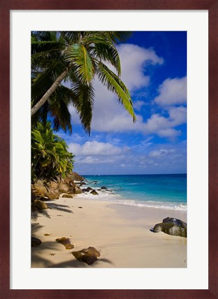 Framed Serene Anse Victorin Beach, Seychelles, Africa Print