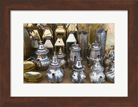 Framed Souk, Market Marrakech, Morocco Print