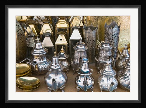 Framed Souk, Market Marrakech, Morocco Print
