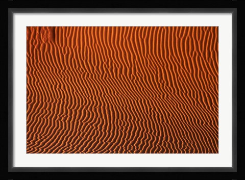 Framed Sand dune patterns,  Namibia Print