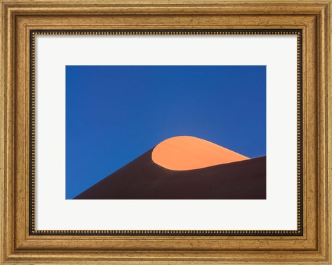Framed Sossosvlei Dune Ridge, Namib-Naukluff Park, Namibia Print