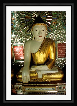Framed Soon U Ponya Shin Paya, Sagaing Hill, Sagaing, Myanmar Print