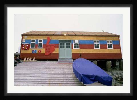 Framed Science Base at Ukraine Outpost 'Akademic Vernadky', Antarctic Peninsula Print