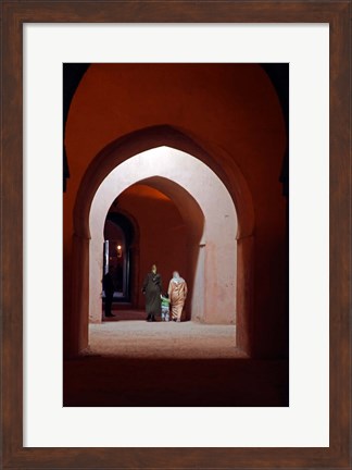 Framed Royal granaries of Moulay Ismail, Meknes, Morocco, Africa Print