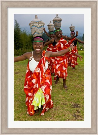Framed Hutu Tribe Women Dancers, Rwanda Print