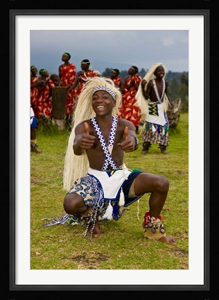 Framed Hutu tribe Male Dancer, Rwanda Print