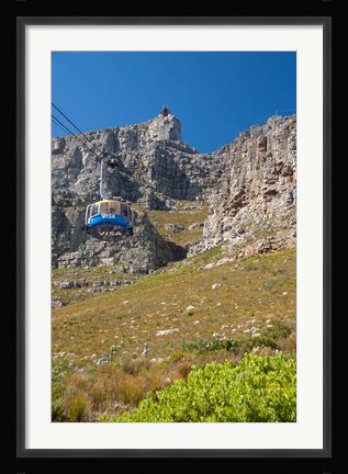Framed South Africa, Cape Town, Cableway tram Print