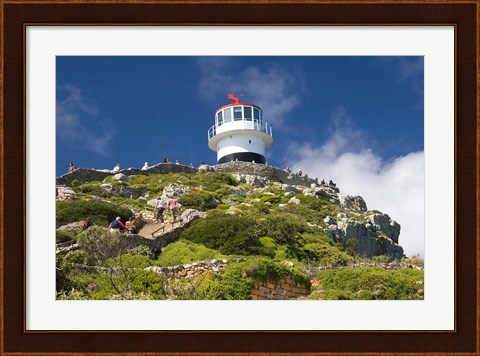 Framed South Africa, Cape Town, Lighthouse on Cape Peninsula Print