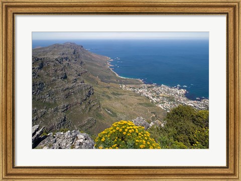Framed South Africa, Cape Town, Table Mountain, Cape Peninsula Print