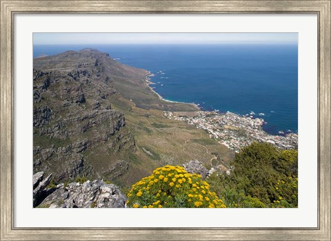 Framed South Africa, Cape Town, Table Mountain, Cape Peninsula Print