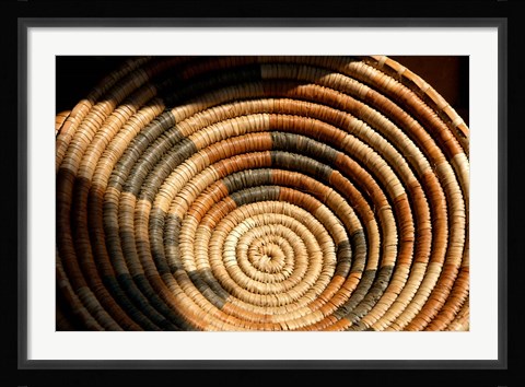 Framed South Africa, KwaZulu Natal, Zulu baskets, market Print