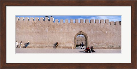 Framed Square in Ancient Walled Medina, Essaouira, Morocco Print