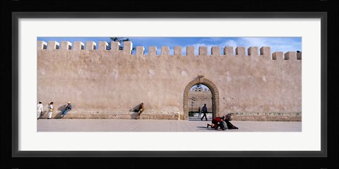 Framed Square in Ancient Walled Medina, Essaouira, Morocco Print