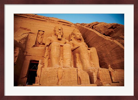 Framed Statues, The Greater Temple, Abu Simbel, Egypt Print