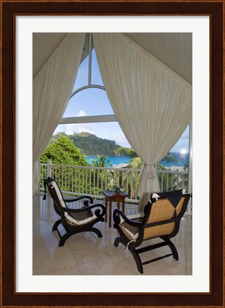 Framed Spa at Banyan Tree Resort, Mahe Island, Seychelles Print