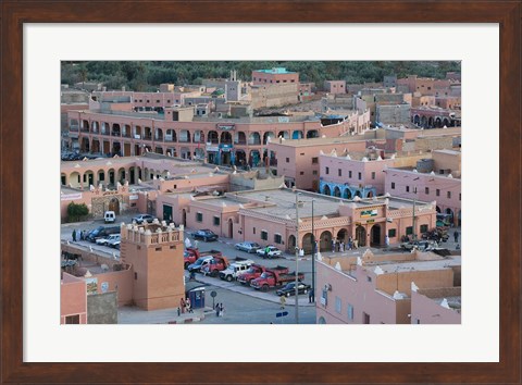 Framed Town View, Tinerhir, Morocco Print
