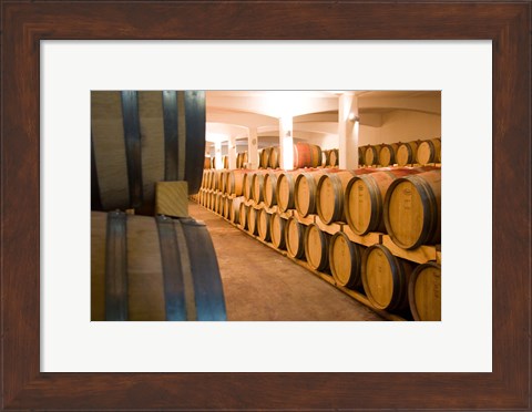 Framed Stellenbosch, South Africa, Stellenbosch winery Print