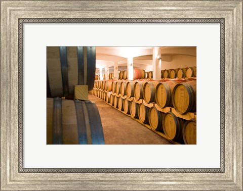 Framed Stellenbosch, South Africa, Stellenbosch winery Print