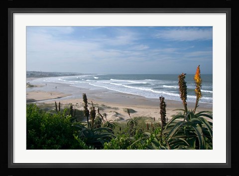 Framed Stretches of Beach, Jeffrey's Bay, South Africa Print