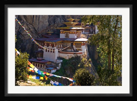 Framed Taksang Monastery near Paro, Bhutan Print