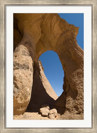 Framed Tin Ghalega Rock Formation, Red Rhino Arch, Fezzan, Libya Print