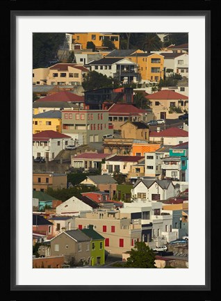 Framed Suburb of Bo-Kaap, Cape Town, South Africa Print