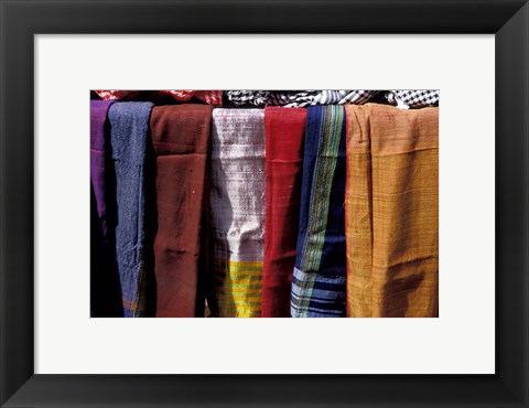 Framed Textiles For Sale in Khan al-Khalili Bazaar, Cairo, Egypt Print