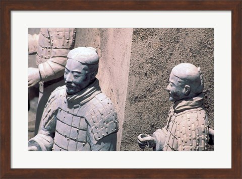 Framed Terra-Cotta Warriors, Xian, China Print