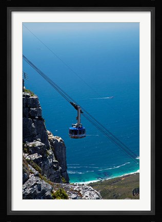 Framed Table Mountain Aerial Cableway, Cape Town, South Africa Print