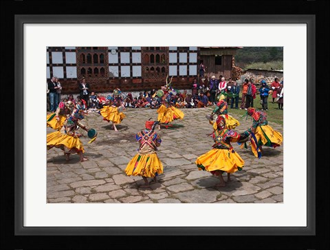Framed Ura Yakchoe Festival, Bumthang, Bhutan Print