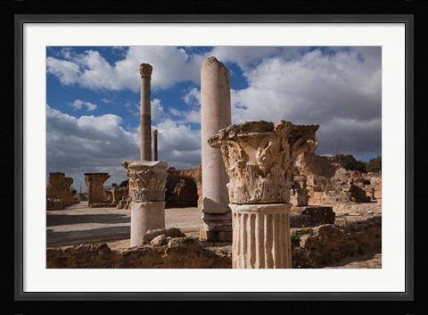Framed Tunisia, Carthage, Antonine Bath Ancient Architecture Print