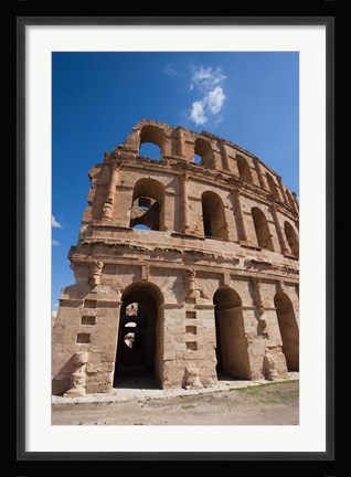 Framed Tunisia, El Jem, Colosseum, Ancient Architecture Print