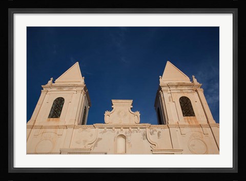 Framed Tunisia, Jerba Island, Houmt Souq, Christian church Print