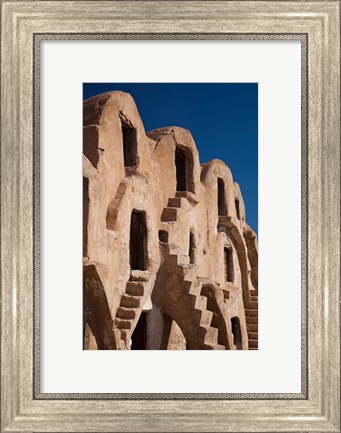 Framed Fortified ksar building, Tunisia Print