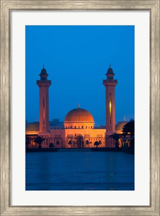 Framed Tunisia, Monastir, Mausoleum, evening Print