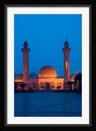 Framed Tunisia, Monastir, Mausoleum, evening Print
