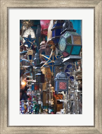 Framed Tunisia, Tunis, Tunisian souvenirs, Souq market Print