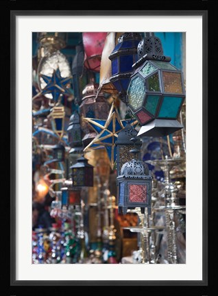 Framed Tunisia, Tunis, Tunisian souvenirs, Souq market Print