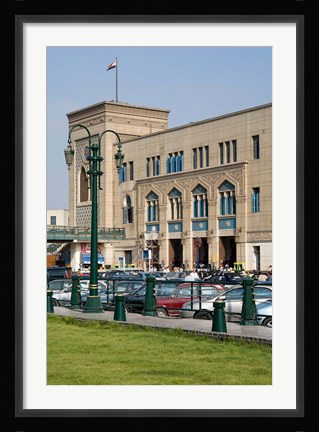 Framed Train Station of Mahattat Ramses, Cairo, Egypt, North Africa Print