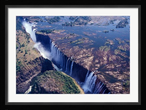 Framed Victoria Falls, Zimbabwe Print