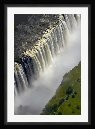 Framed Victoria Falls, Zimbabwe Print