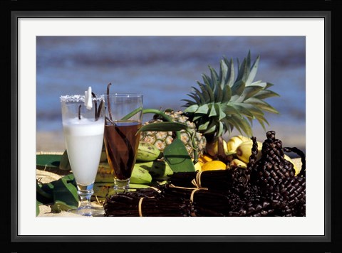 Framed Tropical Breakfast, Madagascar Print