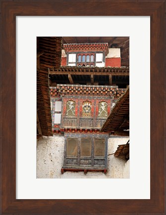 Framed Wangu Phodrang Dzong, Wangdue, Bhutan Print