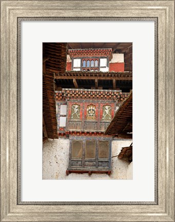 Framed Wangu Phodrang Dzong, Wangdue, Bhutan Print