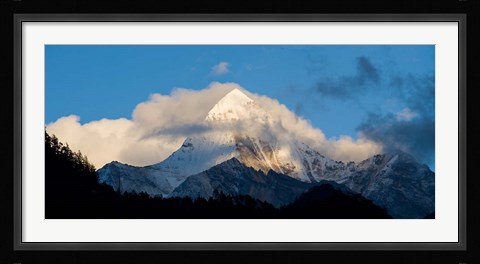 Framed Yading Nature Preserve, Yangmaiyong Peak, China Print