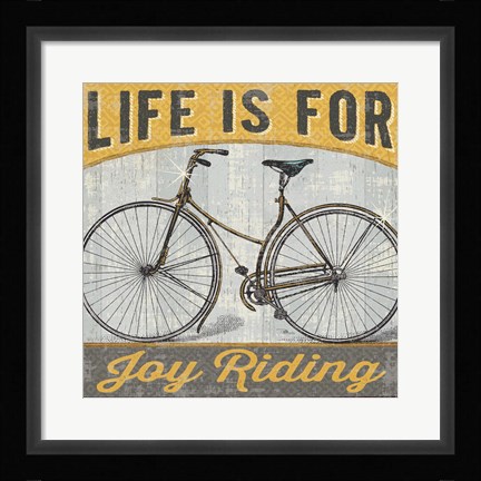 Framed Joy Ride I Print
