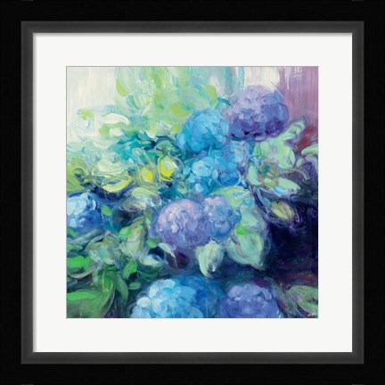 Framed Bright Hydrangea III Print